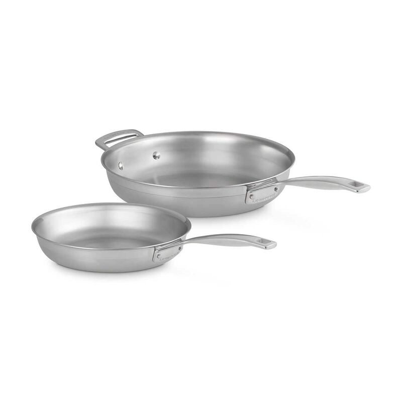 Le Creuset 3-PLY Stainless Steel 2-Piece 24/28cm Frying Pan Set image number 0